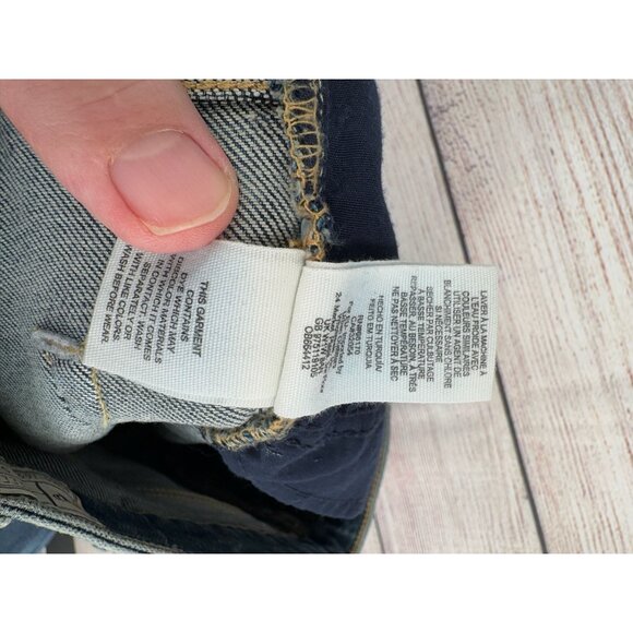 Free People Baby Bootcut Triangle Patch Jeans Women's Size 27 Blue Medium Wash - Picture 12 of 12